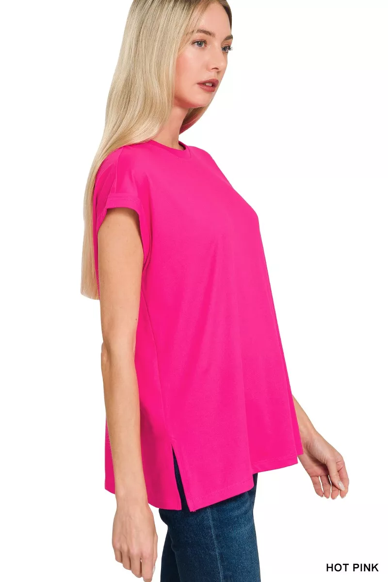 Zenana Brushed Dty Microfiber Top & Biker Shorts - Image 7