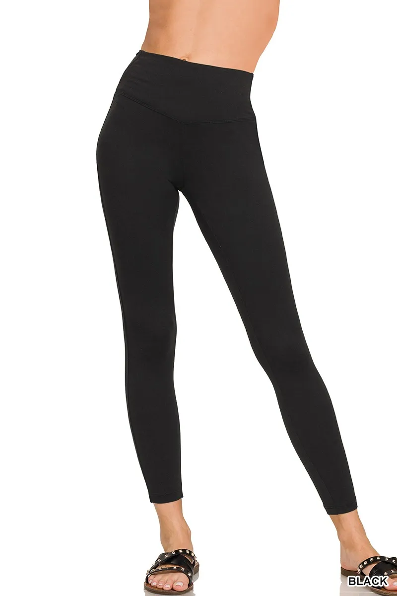 Zenana Brushed Microfiber Full Length Leggings - Image 2