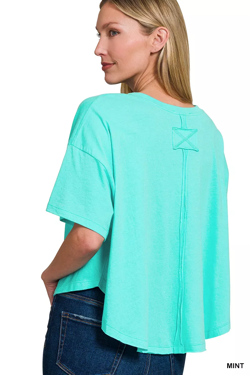 Zenana Cotton Round Neck Short Sleeve T-Shirt - Image 2