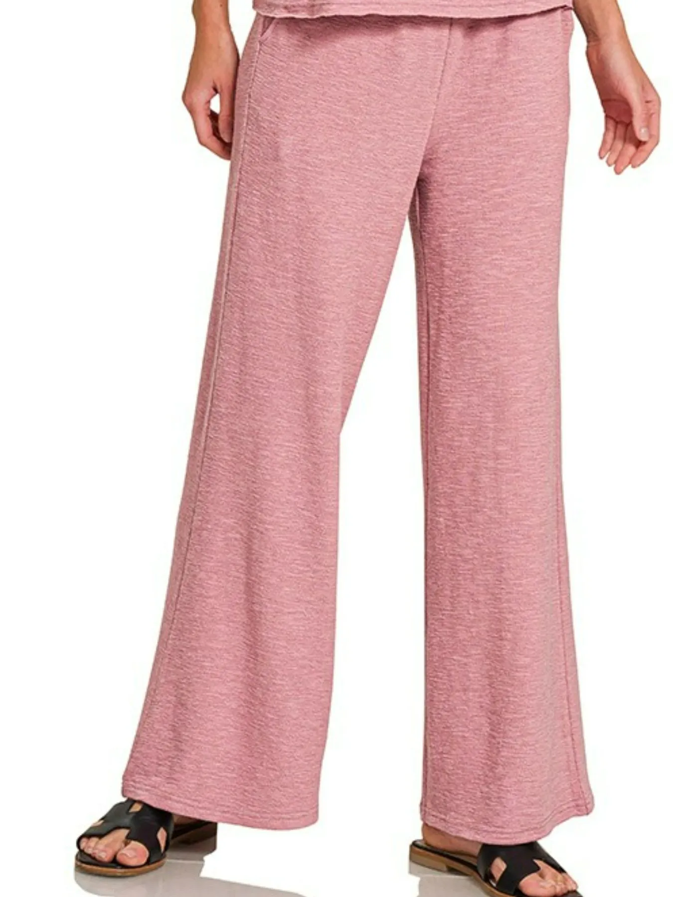 Zenana Cotton Slub Tank and Pants Set - Image 3