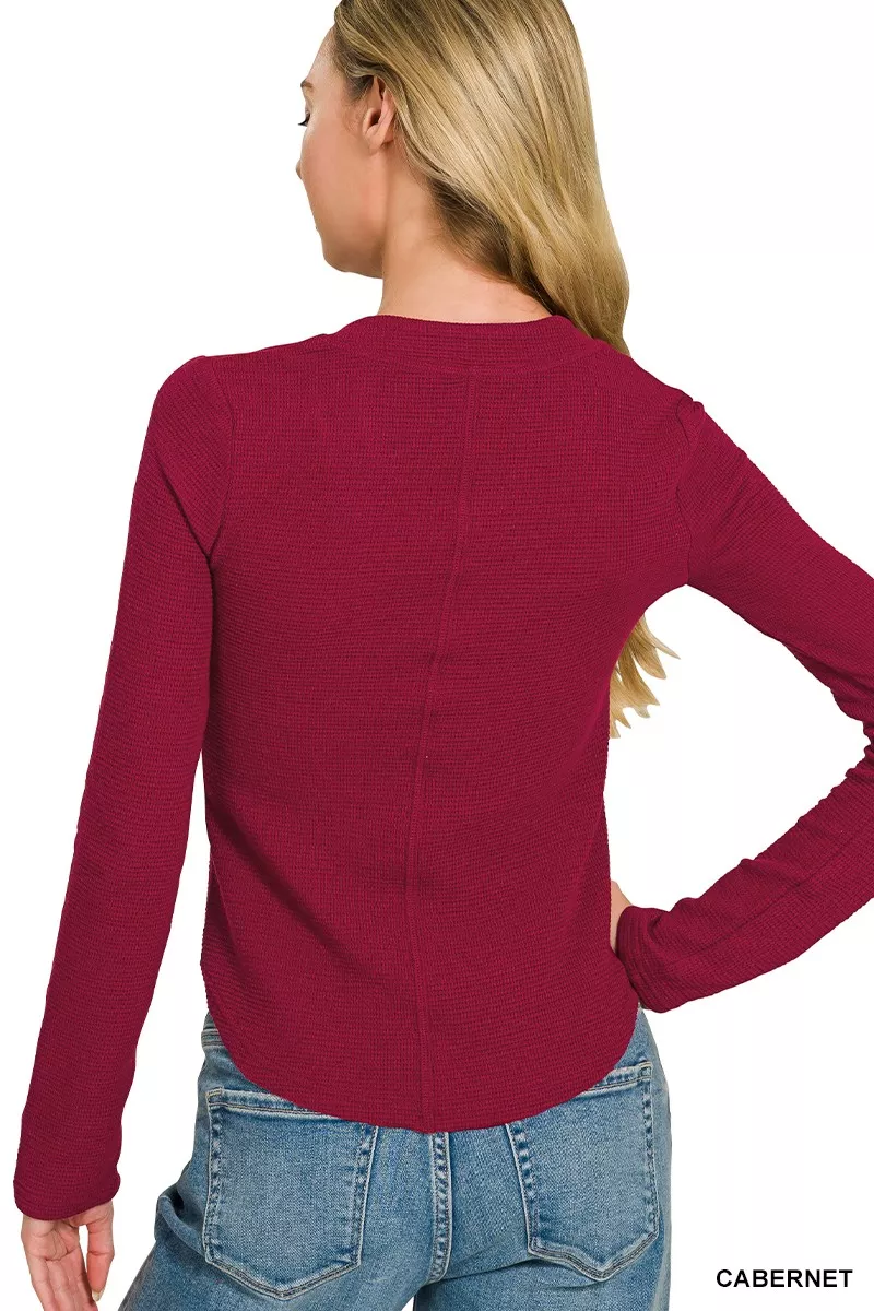 Zenana Double Knit Snap Button Shirts - Image 4
