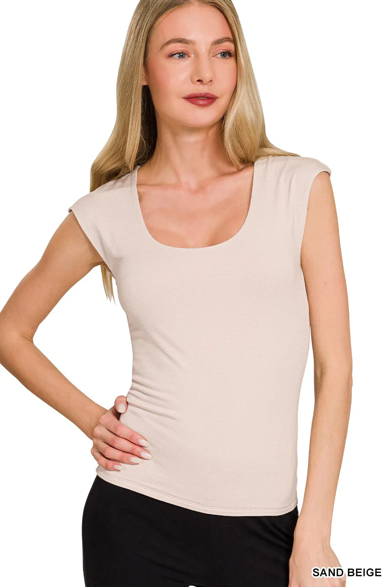 Zenana Double Layered Sleeveless Top - Image 2