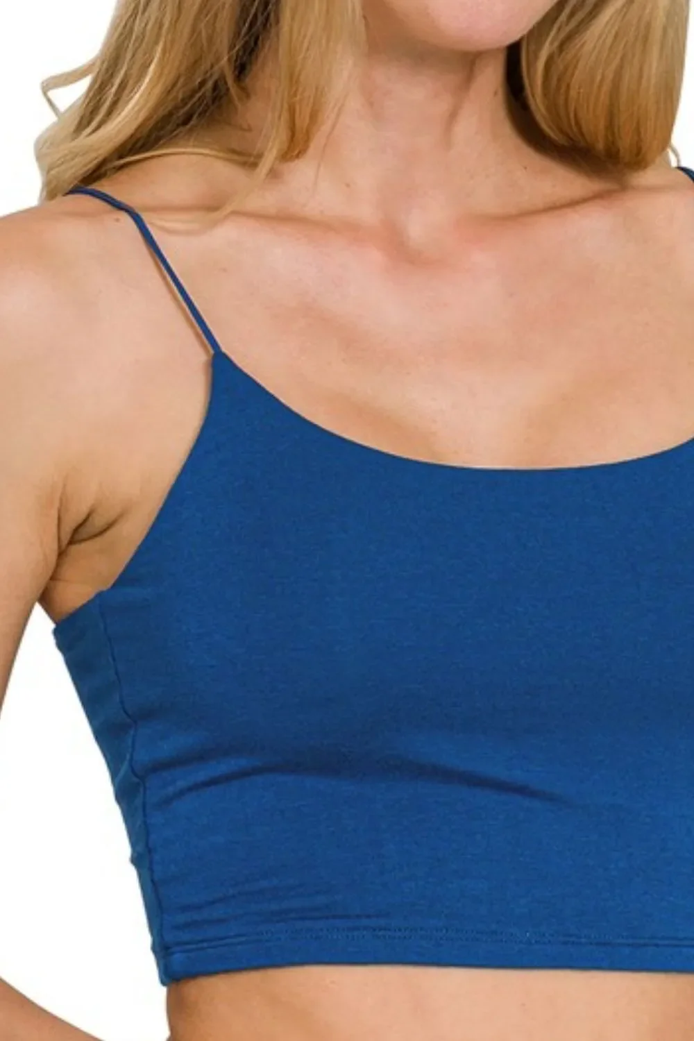 Zenana Double Layered Spaghetti Bra Cami - Image 2