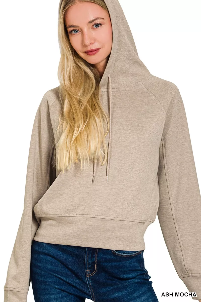 Zenana Drawstring Scuba Hoodie - Image 2