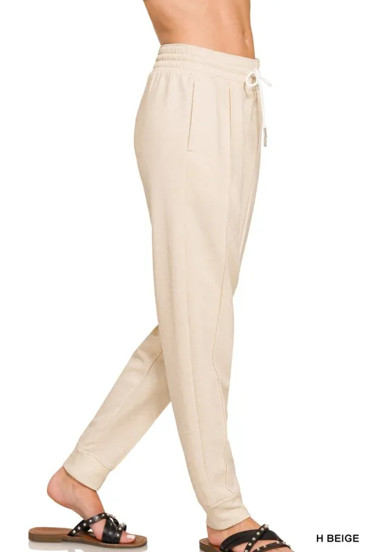 Zenana Drawstring Scuba Sweatpants with Pockets - Image 2
