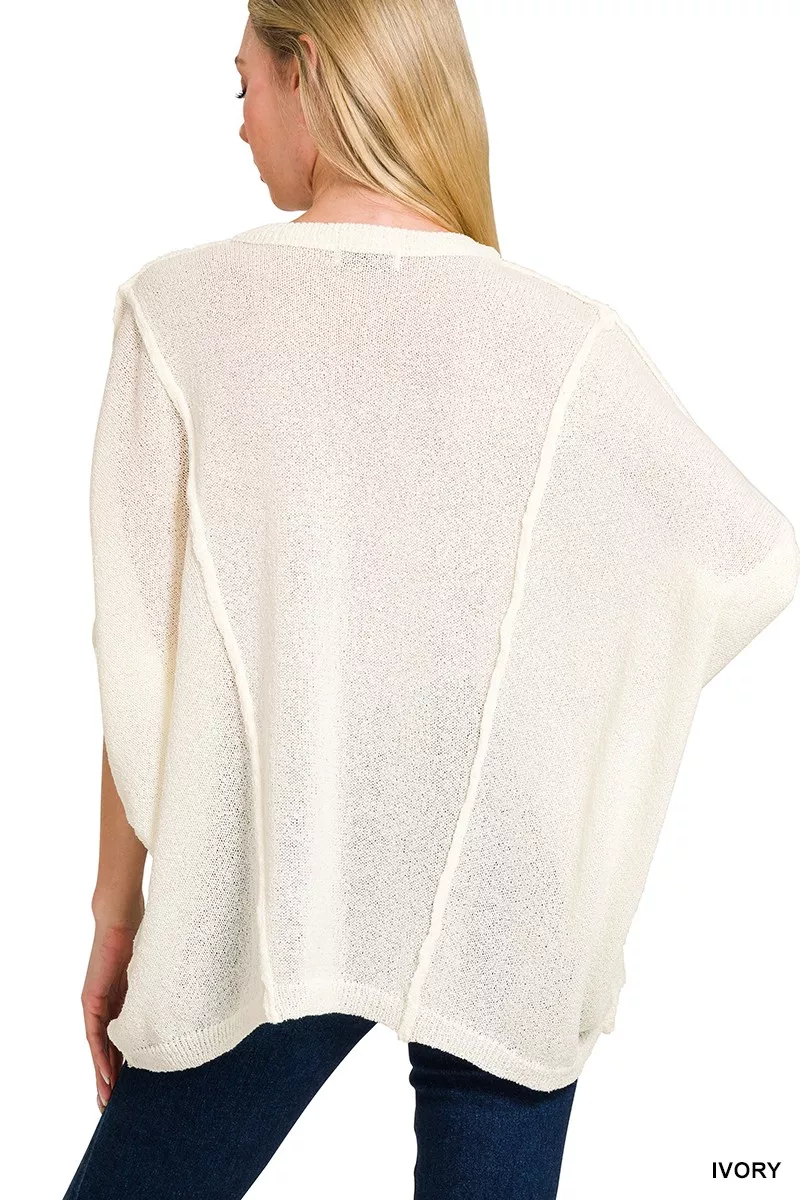 Zenana Drop Shoulder Short Sleeve Knit Top - Image 2