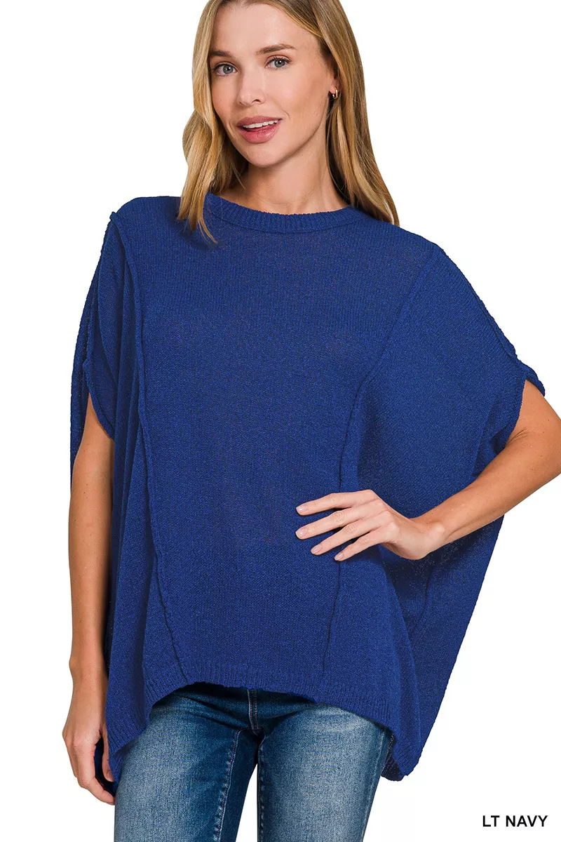 Zenana Drop Shoulder Short Sleeve Knit Top - Image 2