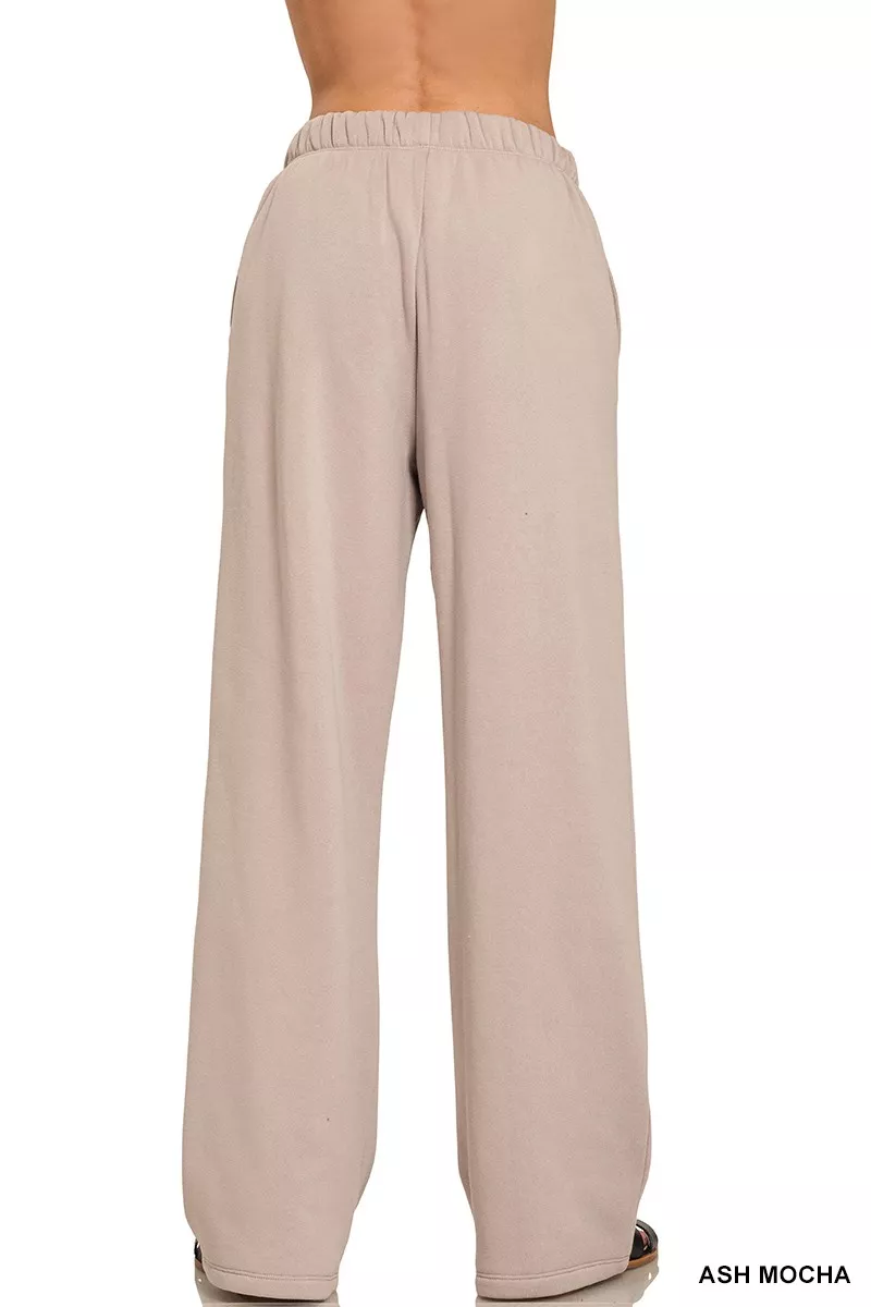 Zenana Fleece Sweatpant with Pockets - Image 2