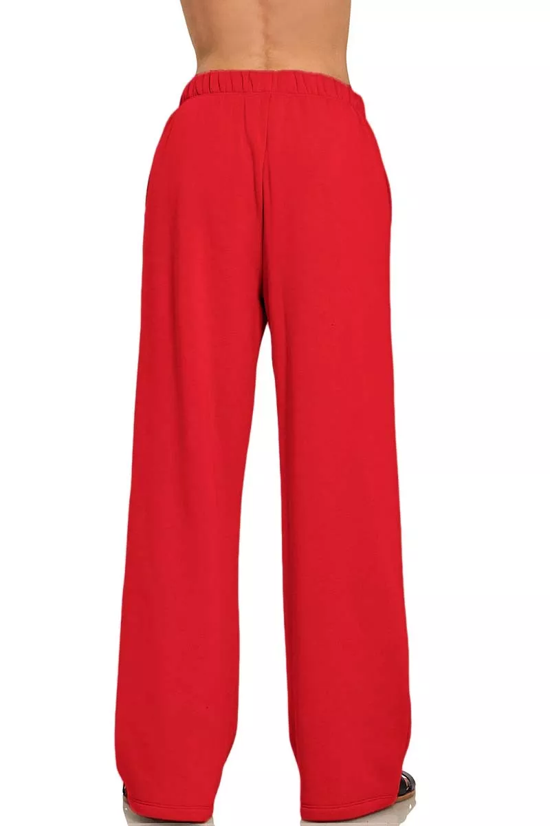 Zenana Fleece Sweatpant with Pockets - Image 3