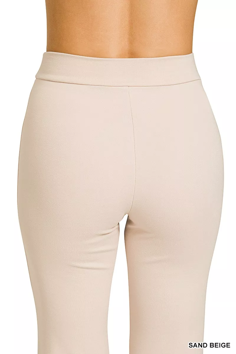 Zenana Heavy Ponte Elastic Waistband Pintuck Pants - Image 3