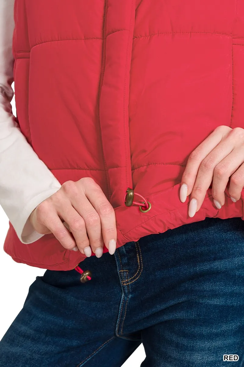 Zenana High Neck Zip-Up Vest Coat - Image 6