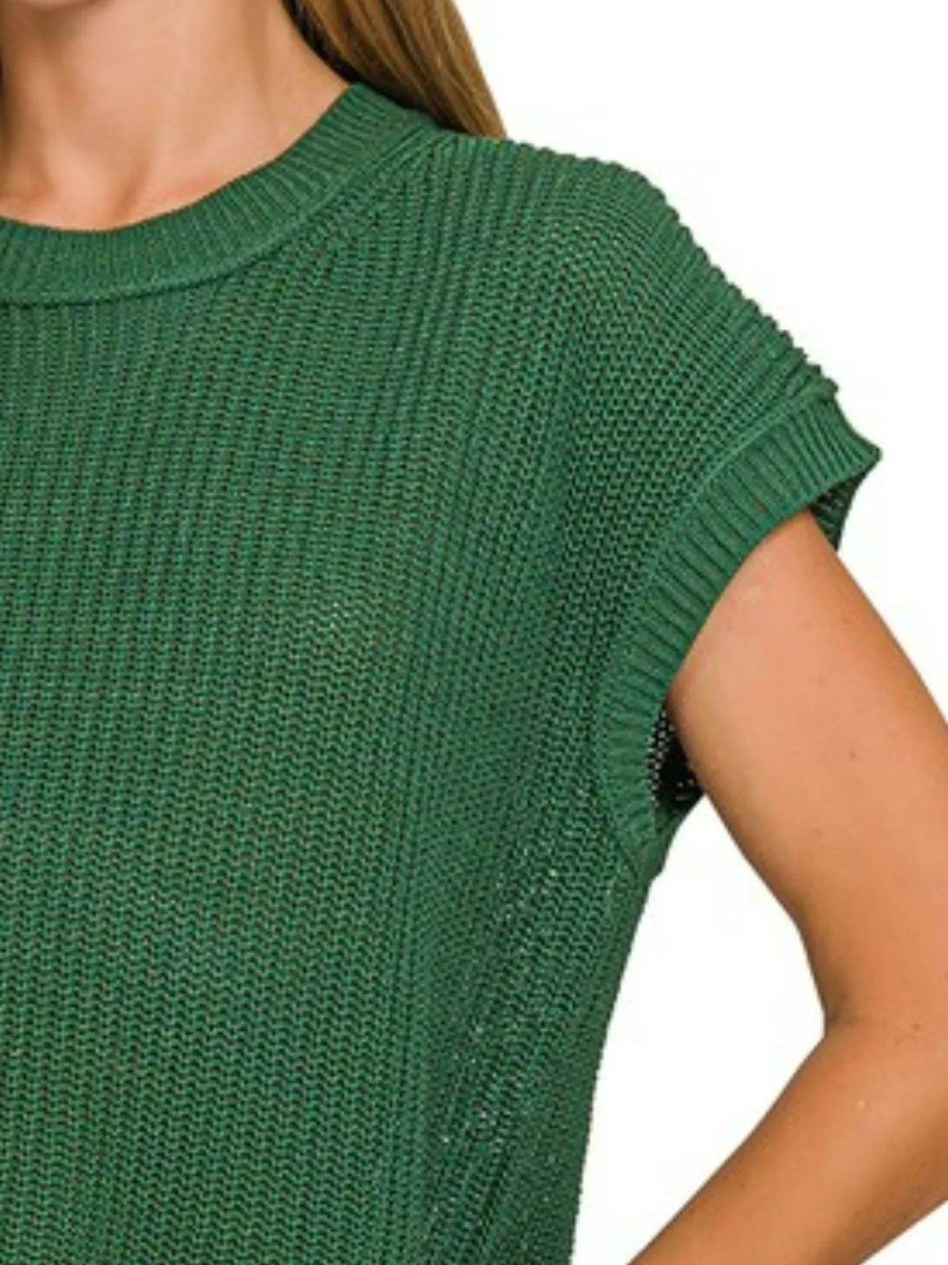 Zenana Oversized Crew Neck Sweater - Image 2