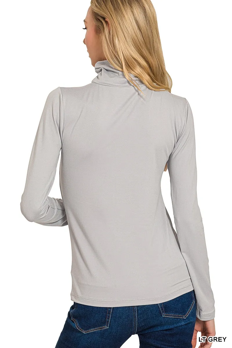 Zenana Premium Microfiber Mock Neck Top - Image 3