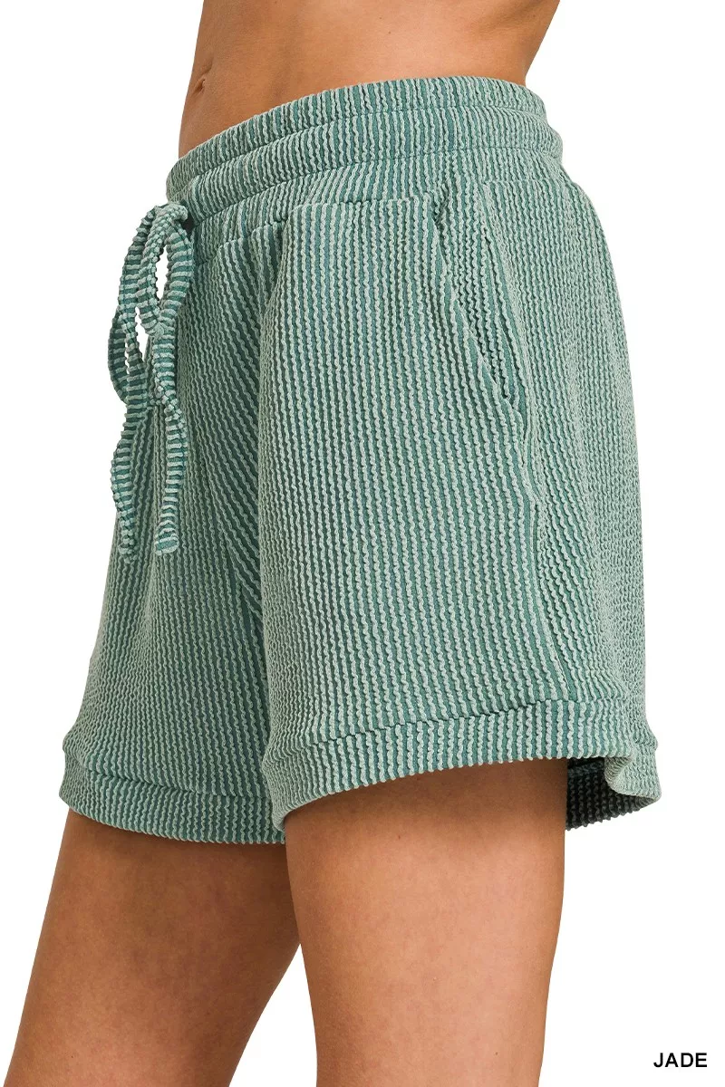Zenana Raised Rib Cap Sleeve Top & Shorts Set - Image 5