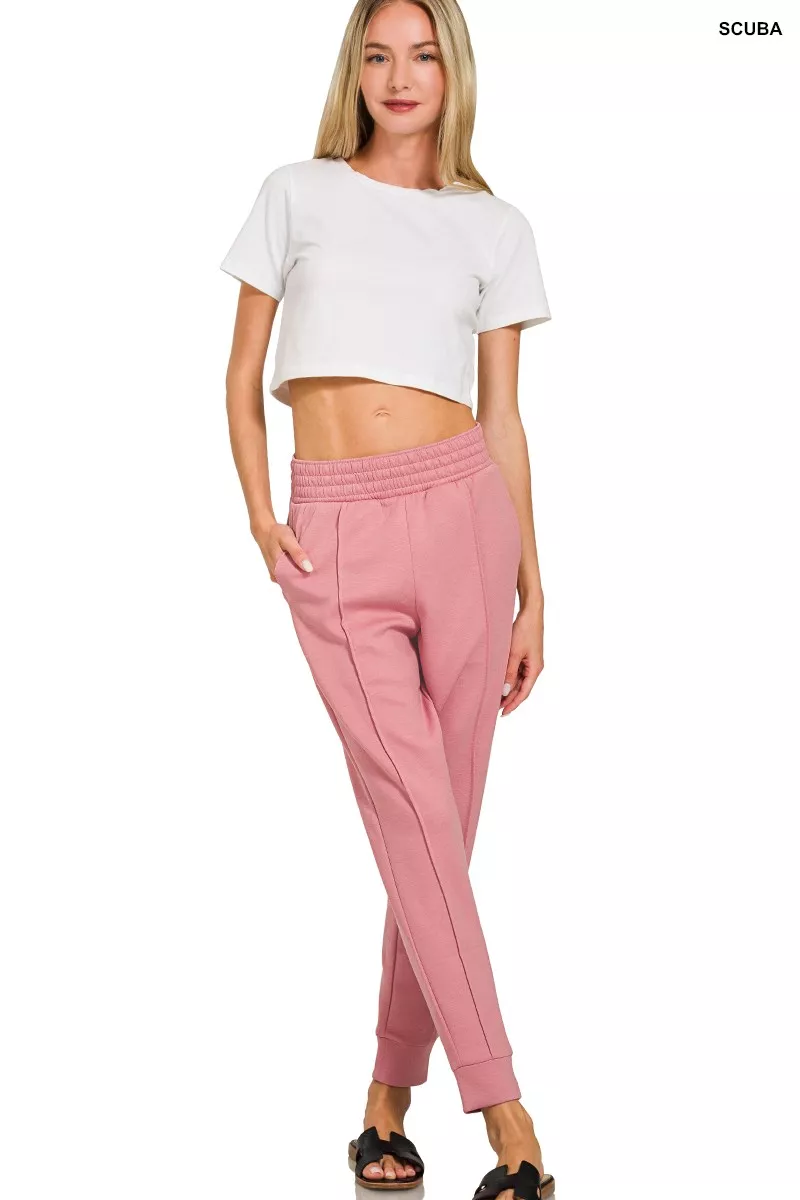 Zenana Scuba Half Zip Pullover and Jogger Set - Image 9