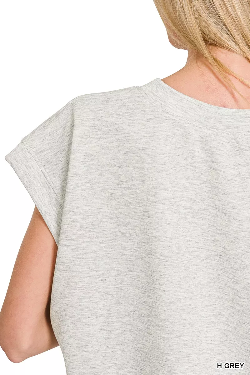 Zenana Scuba Short Sleeve Sweatshirts - Image 3
