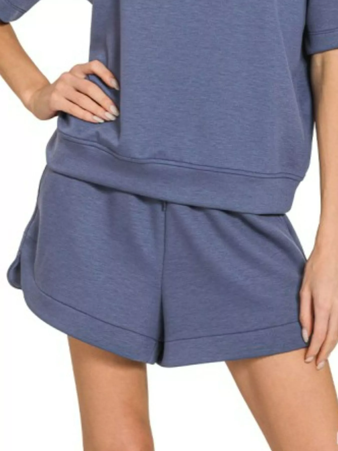Zenana Scuba Short Sleeve Top & Shorts Set - Image 2
