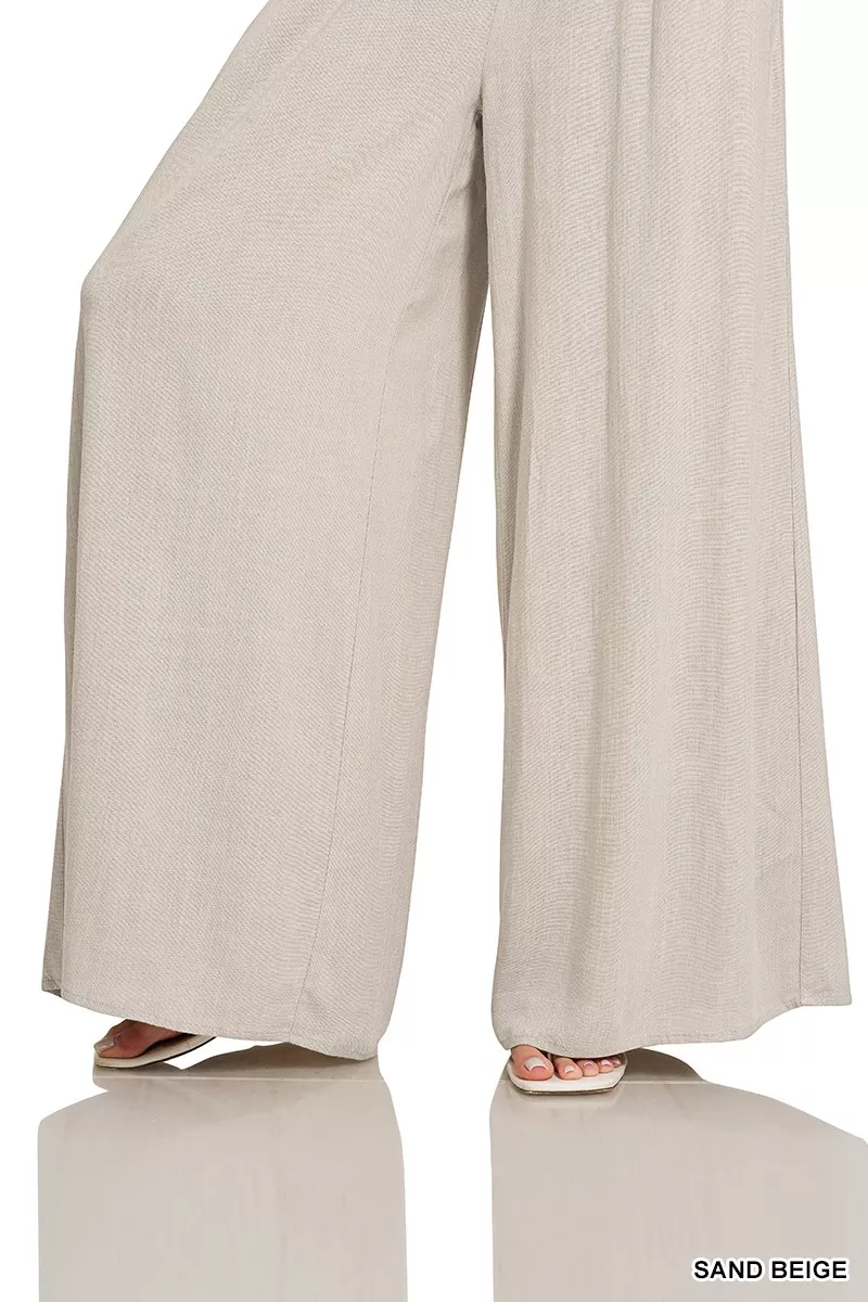 Zenana Smocked Waistband Wide Leg Lounge Pants - Image 2