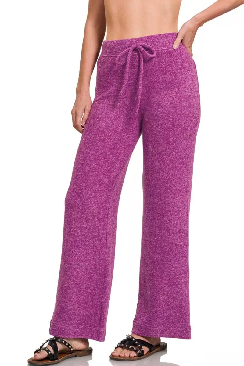 Zenana Soft  Brushed Hacci Pants - Image 2
