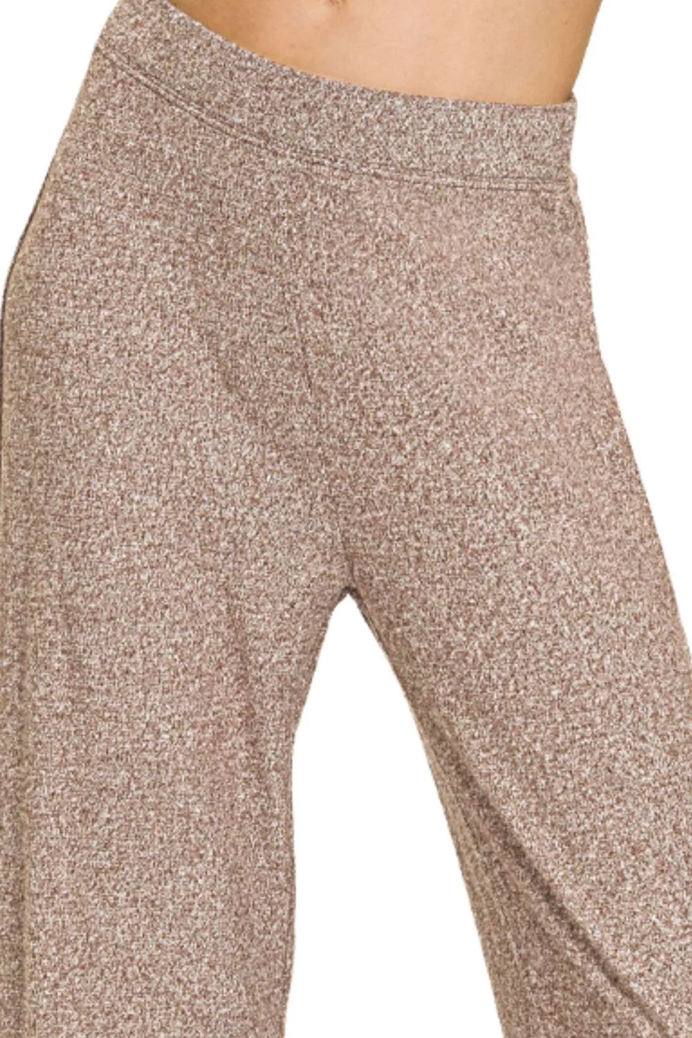 Zenana Soft Elastic Waisted Flare Pants - Image 2
