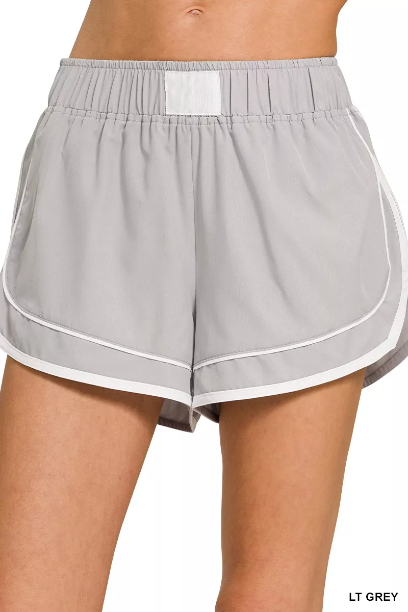 Zenana Soft Woven Lined Dolphin Shorts