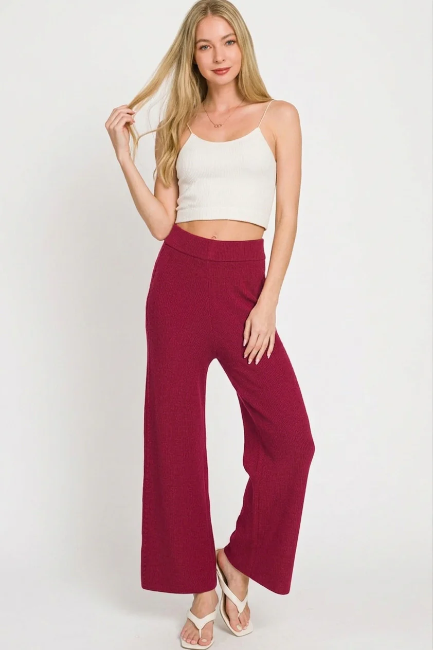 Zenana Viscose Sweater Pants - Image 3