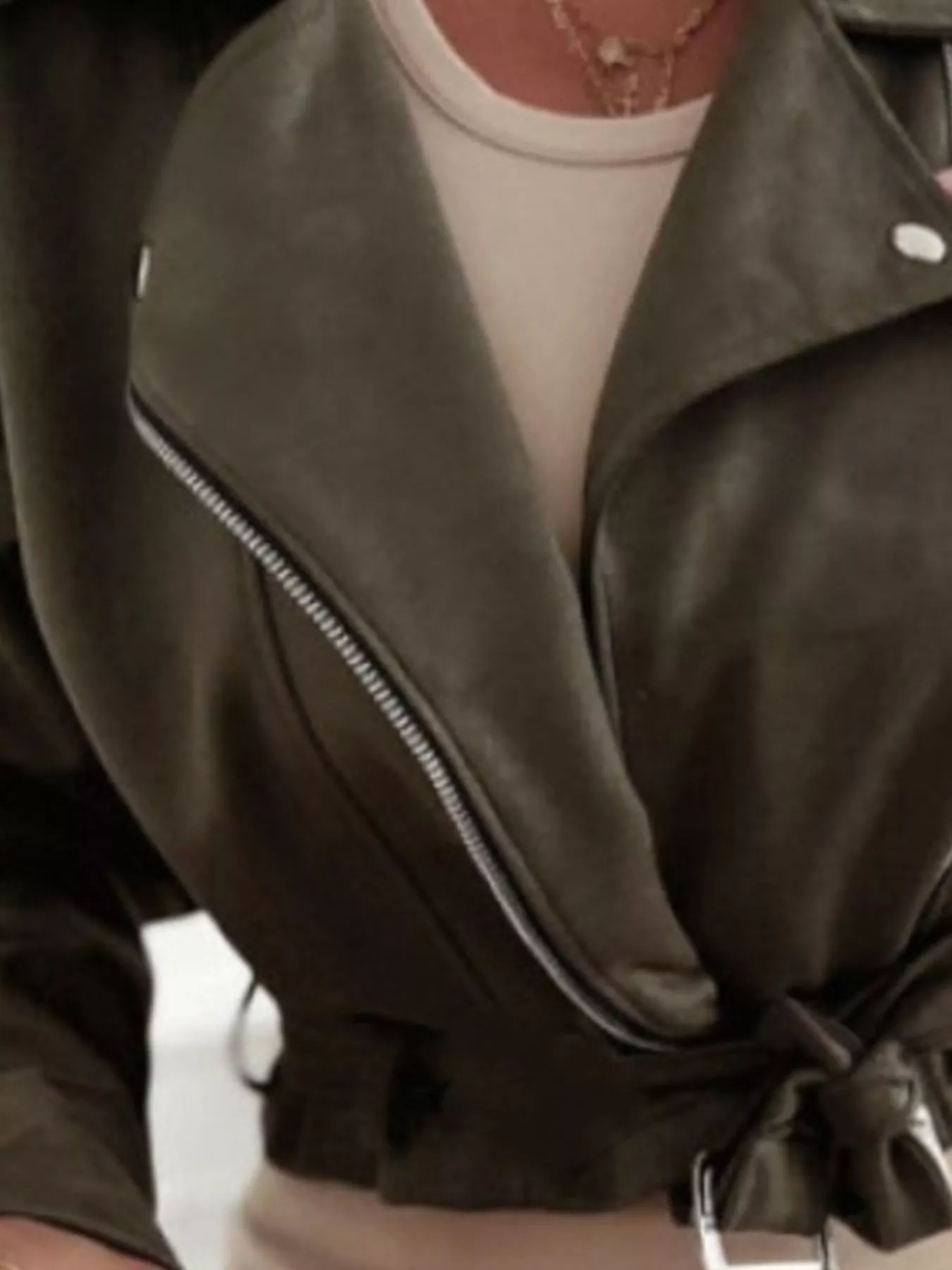 Zip Up Cropped Jacket - Image 6