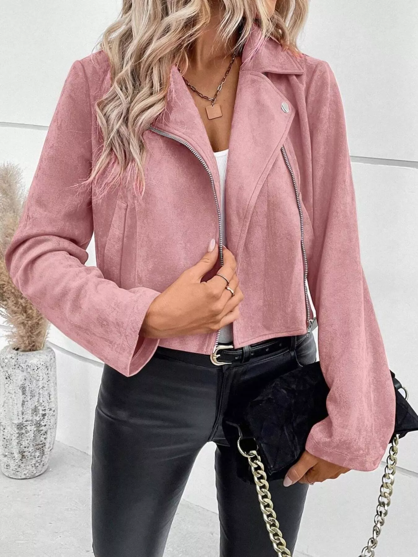 Zip Up Cropped Jacket - Image 7