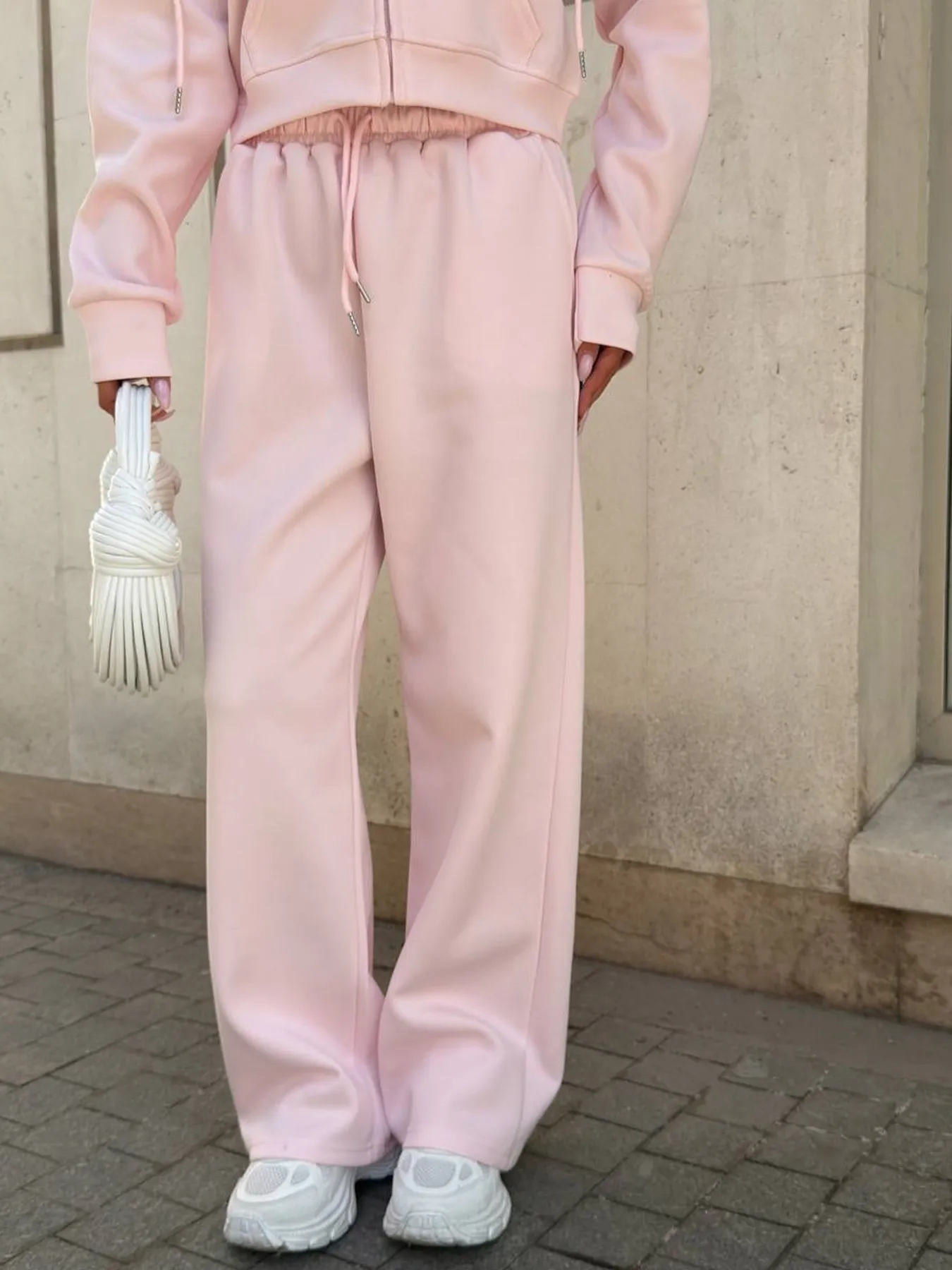 Zip Up Drawstring Hoodie and Pants Set - Image 5
