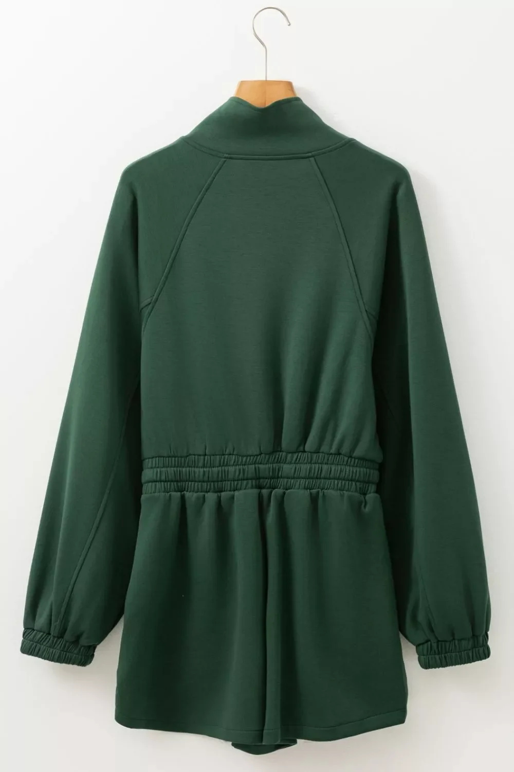 Zip-Up Drawstring Waist Romper - Image 5