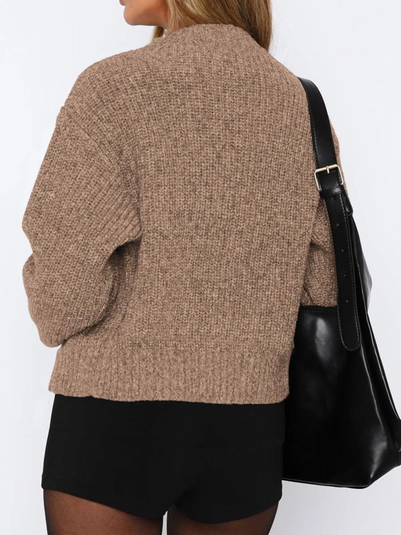 Zip Up Long Sleeve Cardigan - Image 8