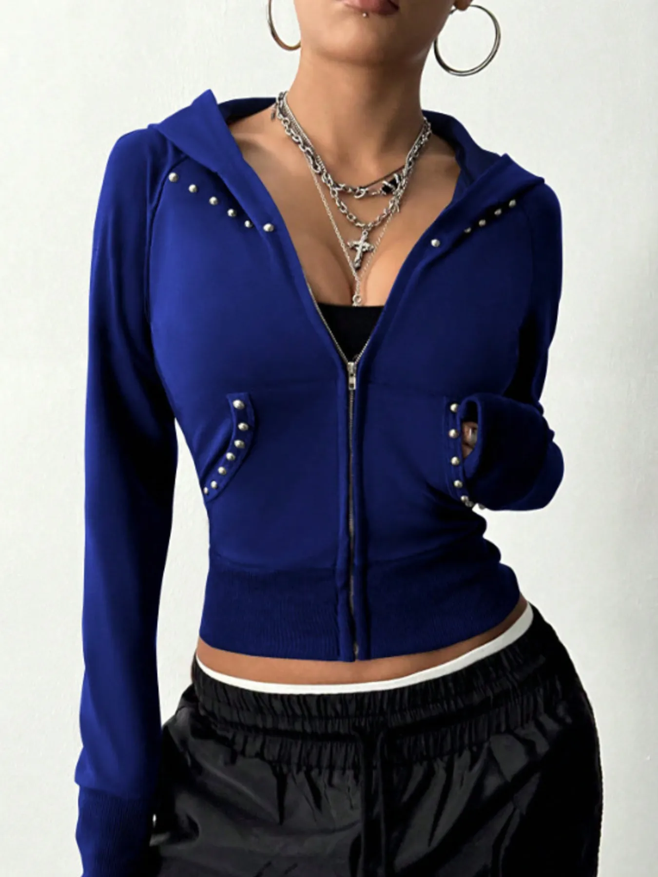 Zip-Up Long Sleeve Hoodie - Image 12
