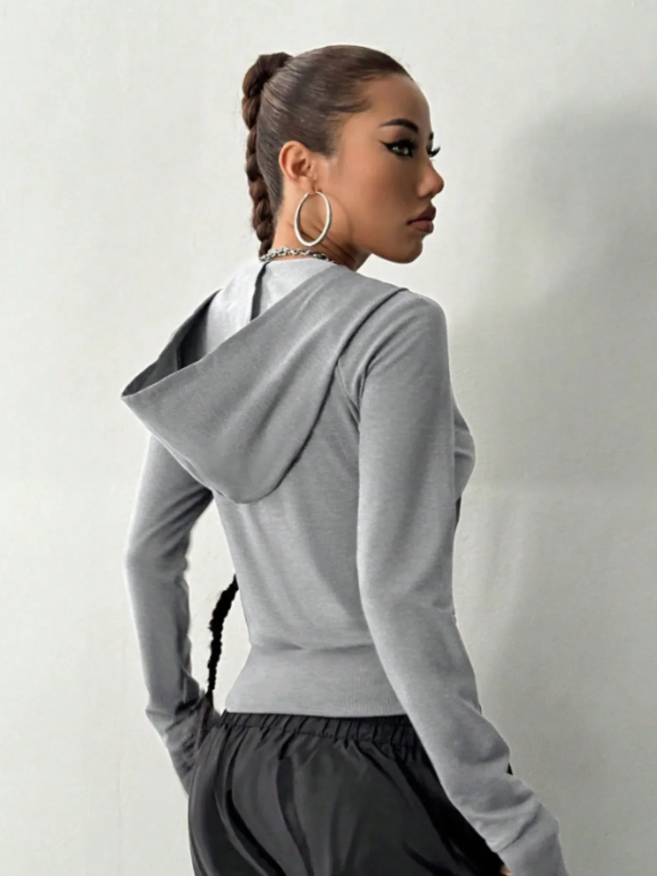 Zip-Up Long Sleeve Hoodie - Image 22