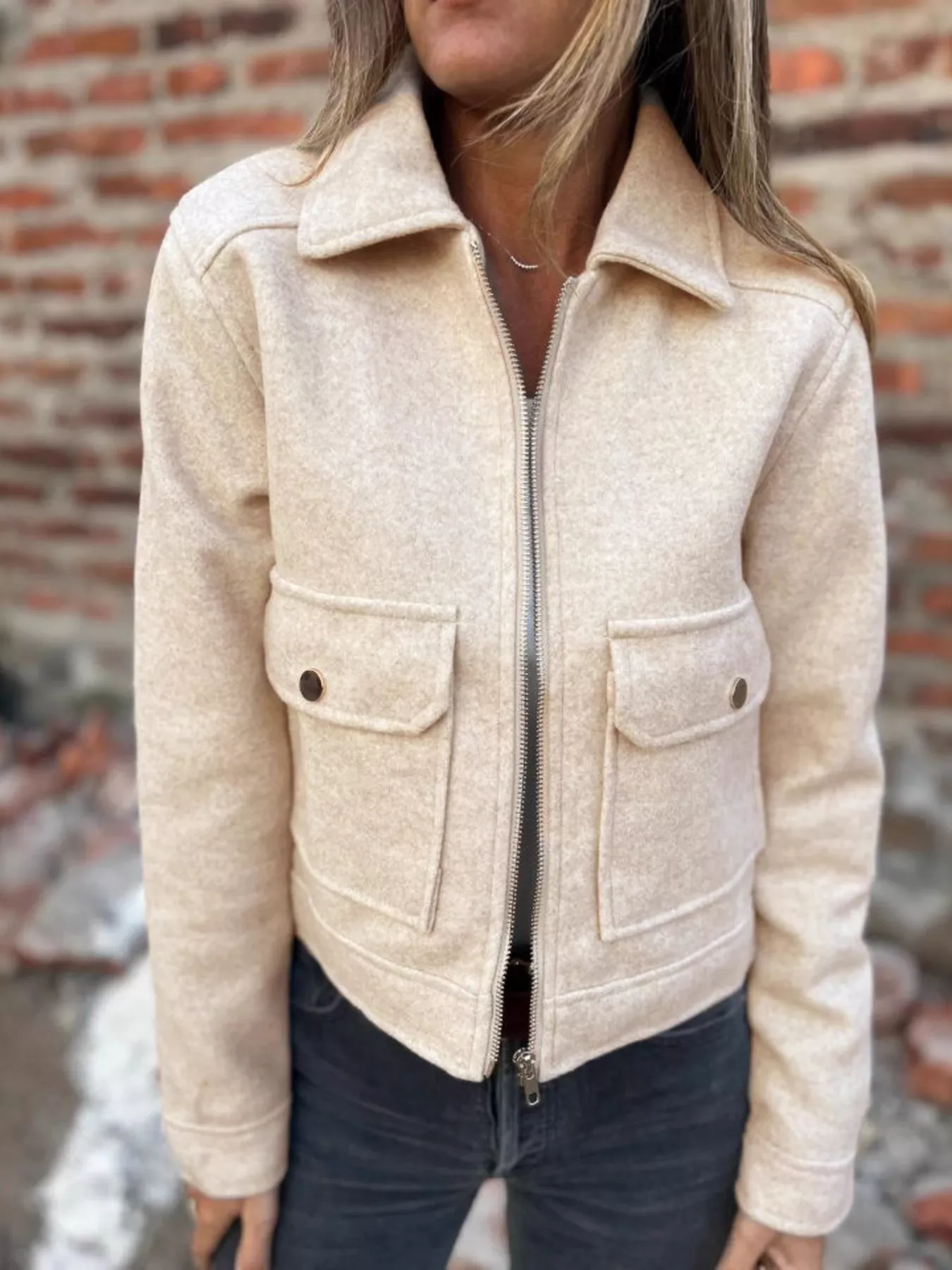 Zip Up Long Sleeve Jacket - Image 5