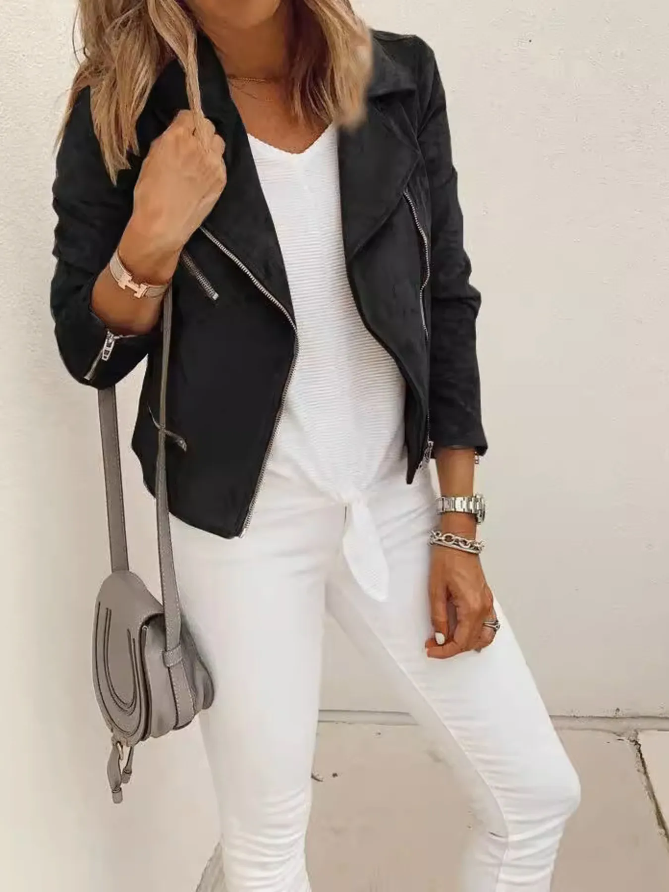 Zip Up Long Sleeve Jacket - Image 4