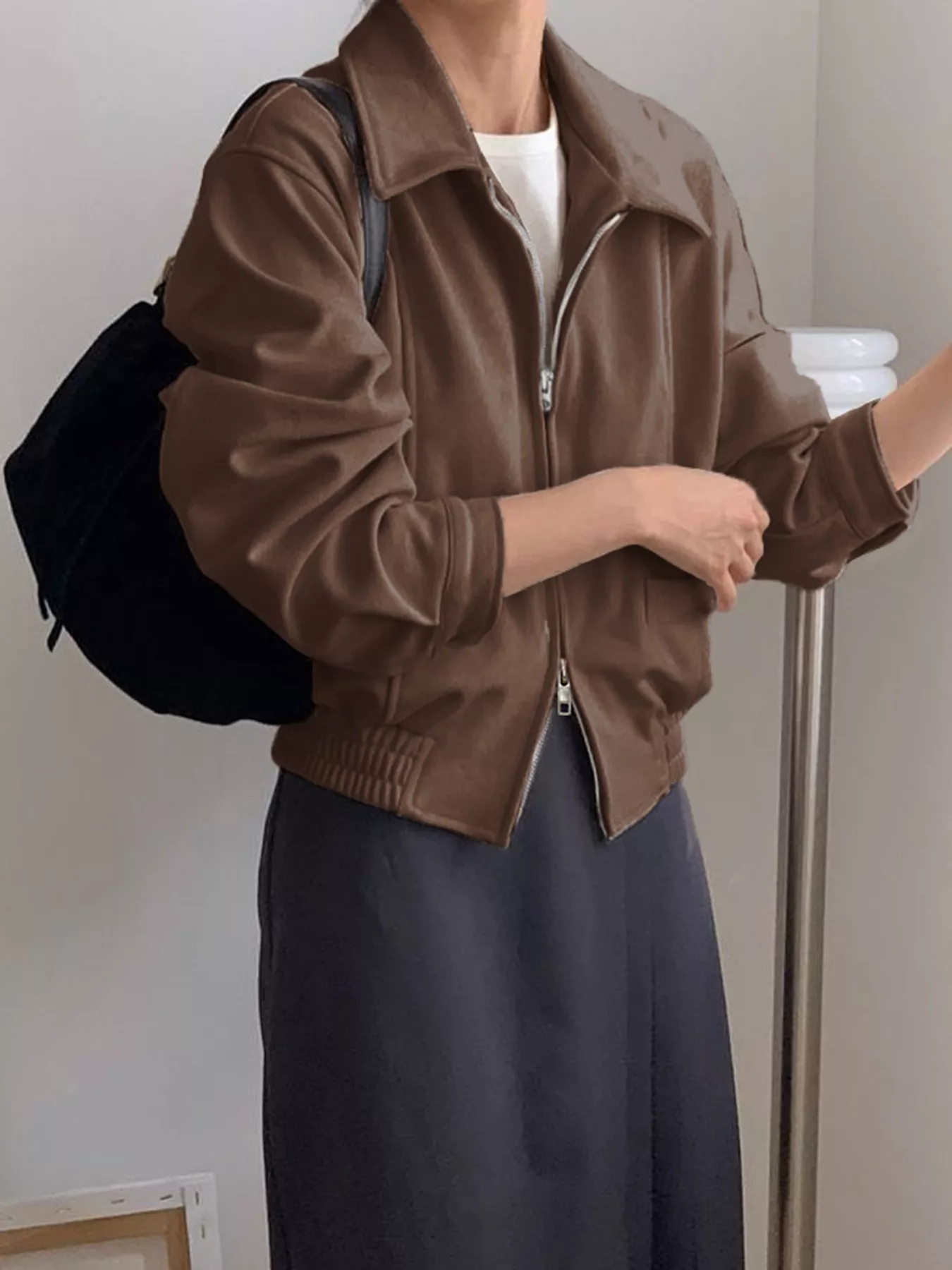 Zip Up Long Sleeve Jacket - Image 6