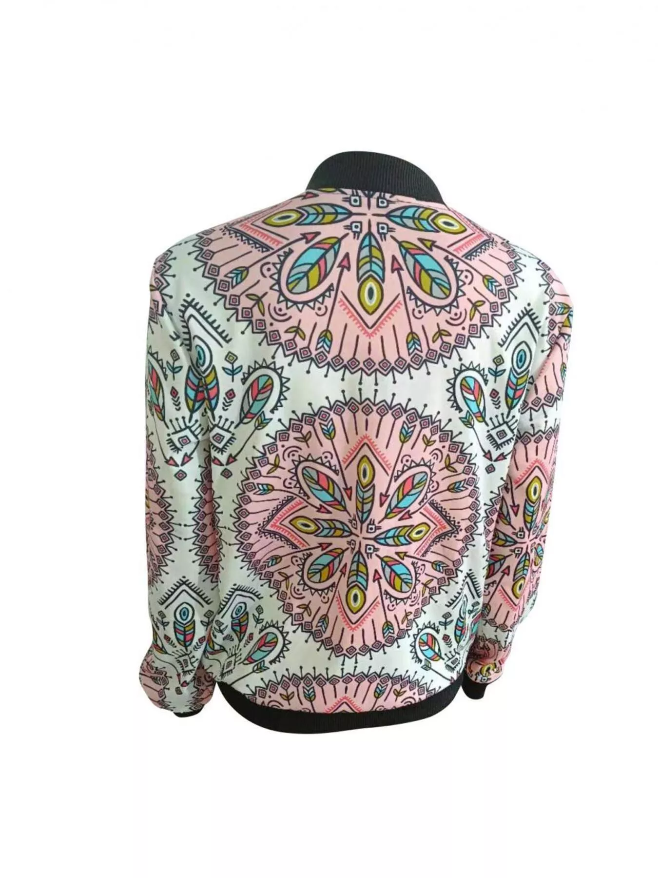 Zip Up Printed Jacket - Image 5